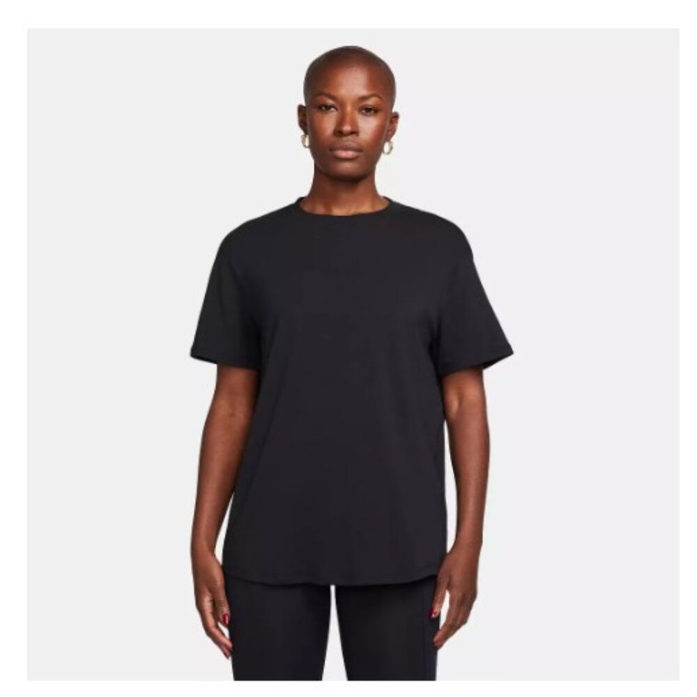 Nike Women's Black One Relaxed Dri-FIT Short-Sleeve Top